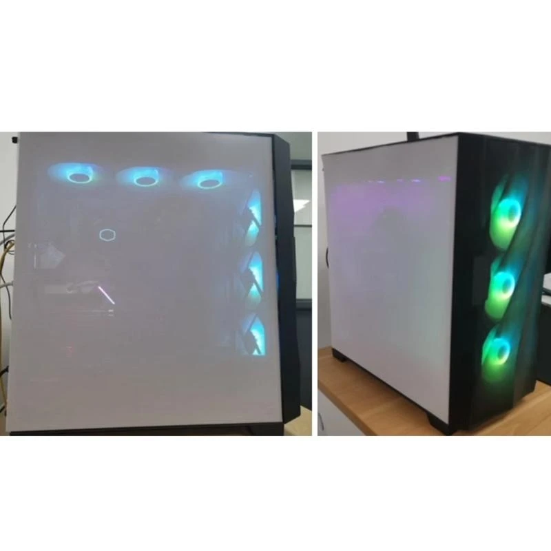 Carcasa de PVC para ordenador, cubierta de red a prueba de polvo para enfriador de ventilador, 50cm - imagen 4