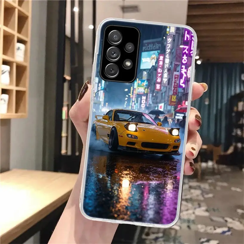 JDM Car RX7 Cool funda de teléfono de silicona para Samsung Galaxy A52 A51 A50S A42 A32 A22 A12 A02S A30S A20S A10S A41 A31 A21S A40 A30 A70 - imagen 2