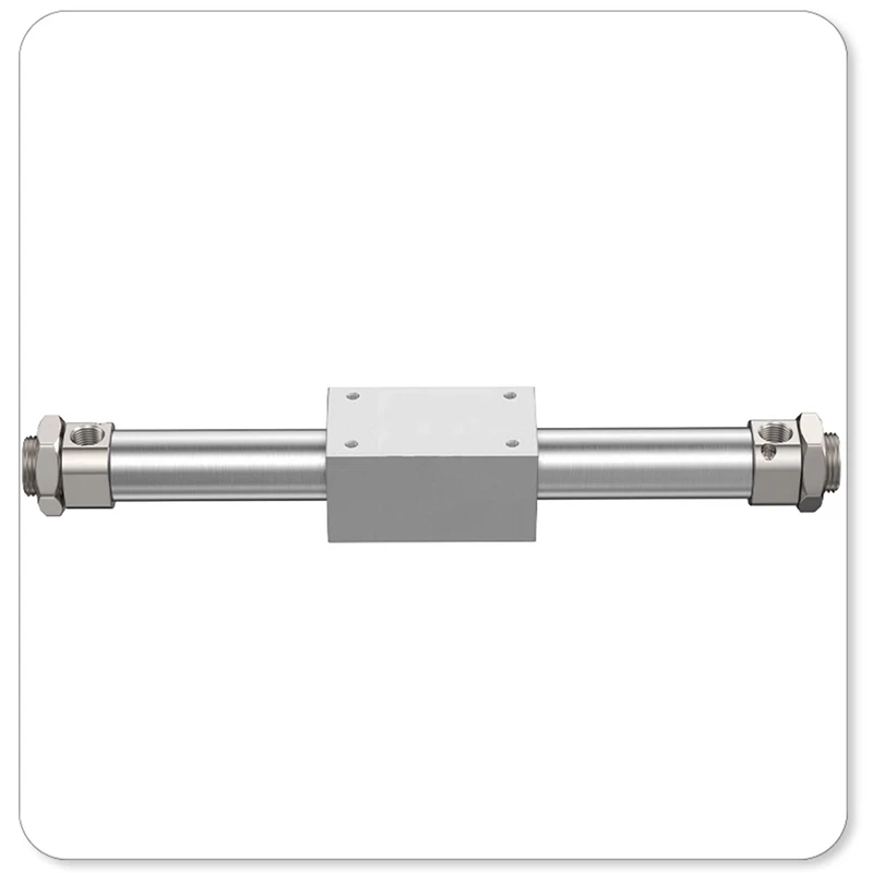 Cilindro neumático de aire magnético sin vástago, serie RMS, 25mm de diámetro, doble efecto, 100/200/300/400/500/600/700/800/1000mm de carrera - imagen 3