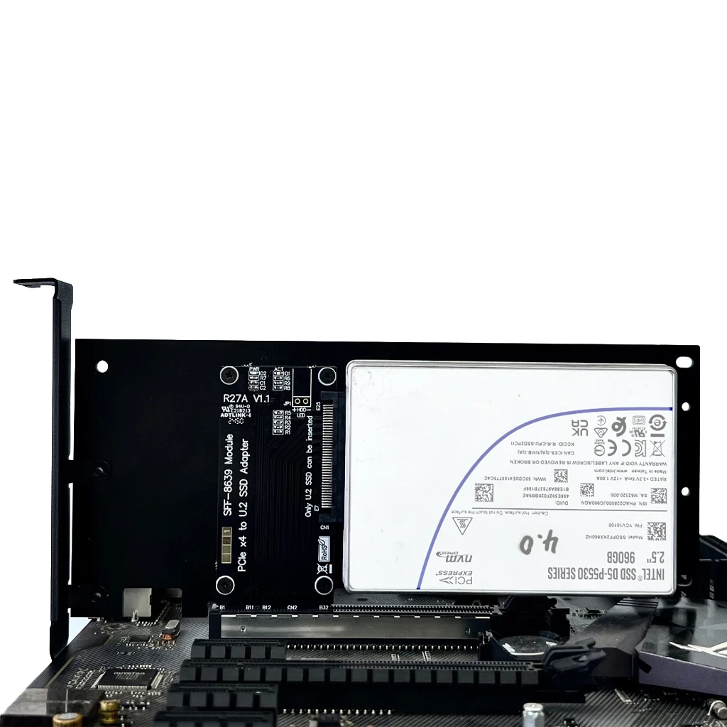 Tarjeta adaptadora PCIe 4,0 x4 a U.2(SFF-8639)/U.3(SFF-TA-1001) SSD/tarjeta convertidora PCI-E 5,0 Gen5 x4 a E1.S/E3.S(SFF-TA-1002) - imagen 4