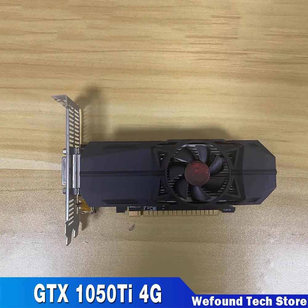 GTx1050ti-4g para Gigabyte, tarjeta de cuchillo de media altura, inventario en caja, tarjeta corta ITX, tarjeta gráfica para juegos independiente GTX 1050Ti 4G - imagen 2