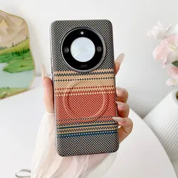 Para Huawei Honor X9B funda dura de fibra de carbono carga inalámbrica magnética funda protectora trasera para Huawei Honor x9b carcasa de teléfono