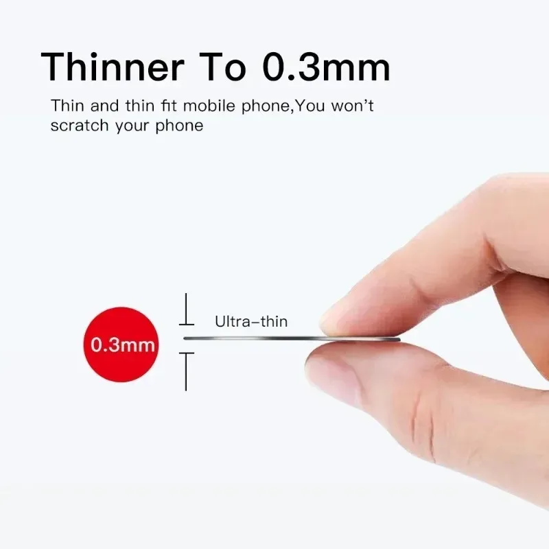 Pegatinas de placa de Metal para coche, soporte magnético para teléfono, hoja de hierro, disco de repuesto, 5 unidades por lote - imagen 3