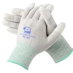 Guantes Antiestáticos AS02 de Fibra de Carbono Antideslizantes