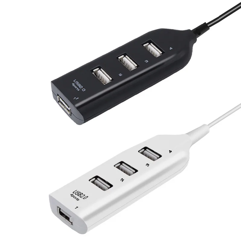 Hub USB 4 Puertos Alta Velocidad – Mini Divisor para PC y Portátiles