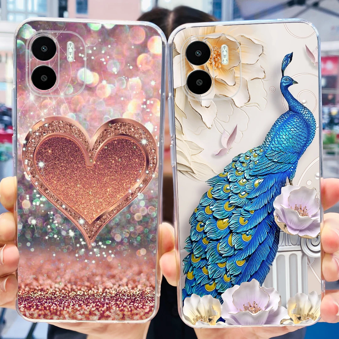 Para Xiaomi Redmi A2 funda Redmi A2 + lindo dinosaurio dibujos animados contraportada Fundas de teléfono para Redmi A2 Plus A2 + RedmiA2 Fundas suaves parachoques - imagen 2
