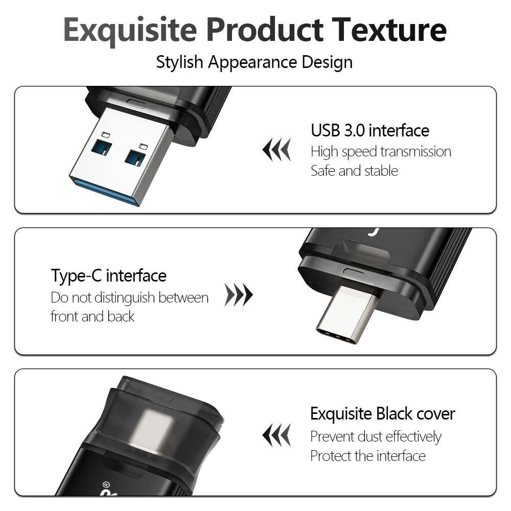 5 unids/lote PenDrive de Metal 64GB capacidad Real USB 3,0 Flash Drive 32GB impermeable Metal USB 3,0 Stick 16GB memoria Flash Sticks 8GB - imagen 4