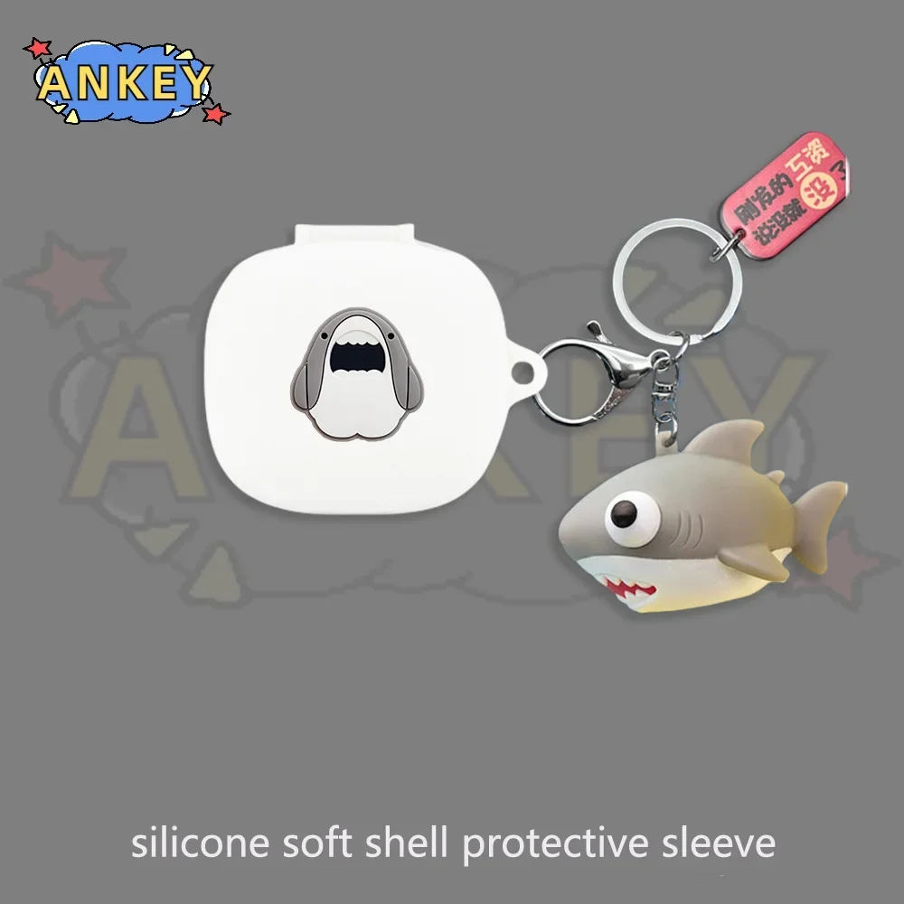 Anker-funda de silicona para auriculares Soundcore C30i P40i, protector suave con diseño de tiburón y dibujos animados - imagen 4