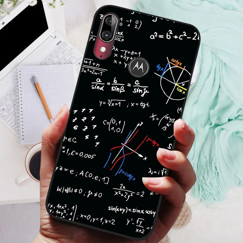 Para Moto E6 Plus Funda de lujo de silicona negra suave funda trasera de teléfono para Motorola Moto E6 Play MotoE6 Plus Funda Coque Funda - imagen 2