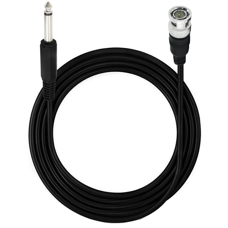 Los cables de audio coaxiales 1p 3C-2V mono TS macho a BNC macho y hembra de 6,35 mm se utilizan para monitoreo, antena y receptor de onda corta - imagen 5