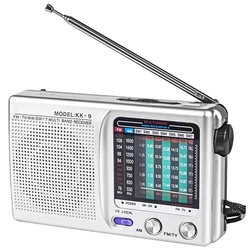 Radio digital portátil SW/AM/FM con antena telescópica para emergencia