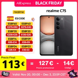 realme C75, móvil FHD+ de 6,72 pulgadas a 90 Hz