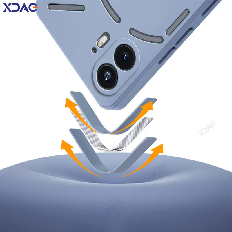 Fundas de teléfono cuadradas originales de silicona líquida para nada teléfono 1 2 5G 360 fundas traseras suaves a prueba de golpes NothingPhone1 NothingPhone2 - imagen 4