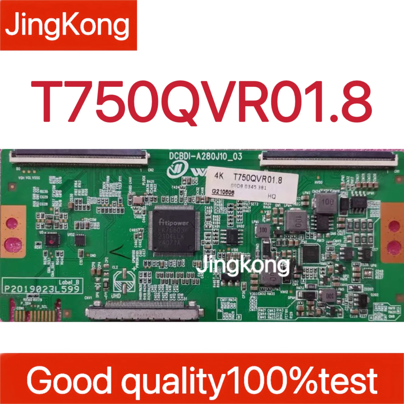 Placa lógica AU recién actualizada T750QVR01.8 4K admite partición simple y doble dual 80PIN