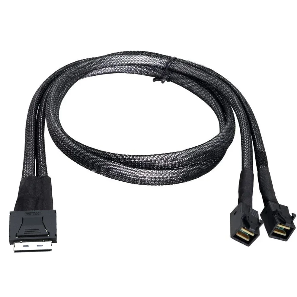 Cable Oculink PCIe SFF-8611 8I a Dual 8I SAS SFF-8643 de primera calidad para servidores - imagen 5