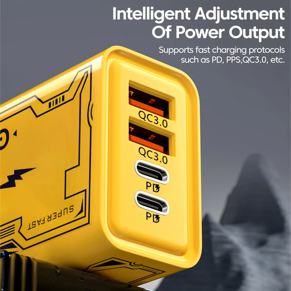 120W Fast Charger Type C USB C PD Charger For iPhone Xiaomi Samsung 6A 120W Type C Super Fast Charging Cable WallAdapter Charger - imagen 2