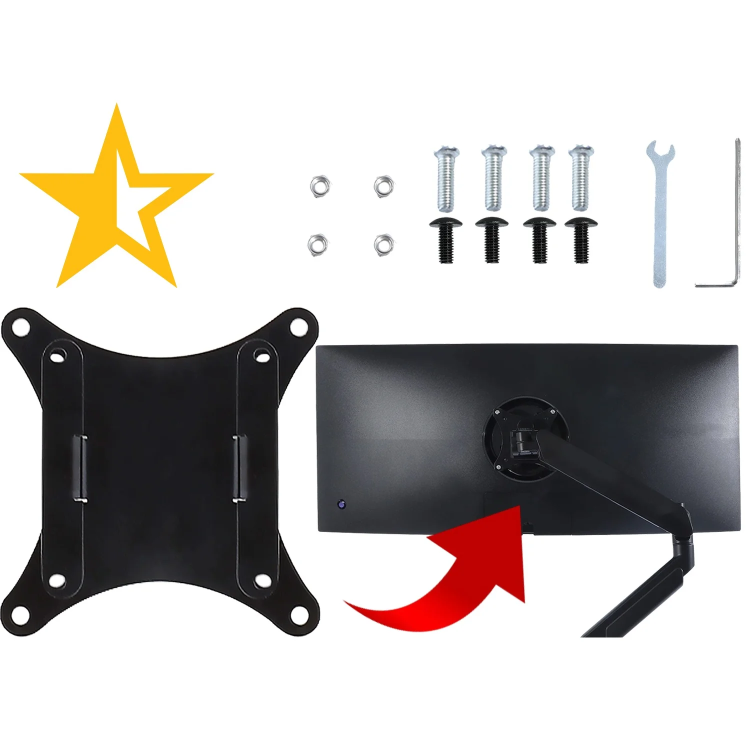Soporte VESA Xiaomi Mi G27Q de metal para brazo de monitor - imagen 2
