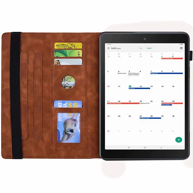 Para Samsung Galaxy Tab S5 e 2019 Funda de 10,5 "SM-T720 SM-T725 Funda inteligente de cuero 3D en relieve para tableta Funda para Tab S5e - imagen 4