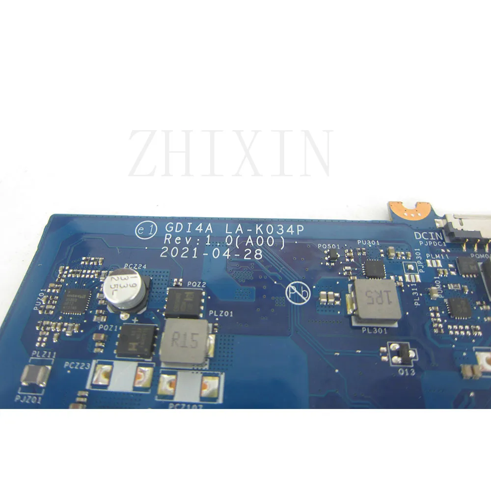Para Dell Vostro 3400 3500 Inspiron 3501 placa base para ordenador portátil DDR4 con i3-1115G4 i5-1135G7 i7-1165G7 CPU GDI4A LA-K034P prueba completa