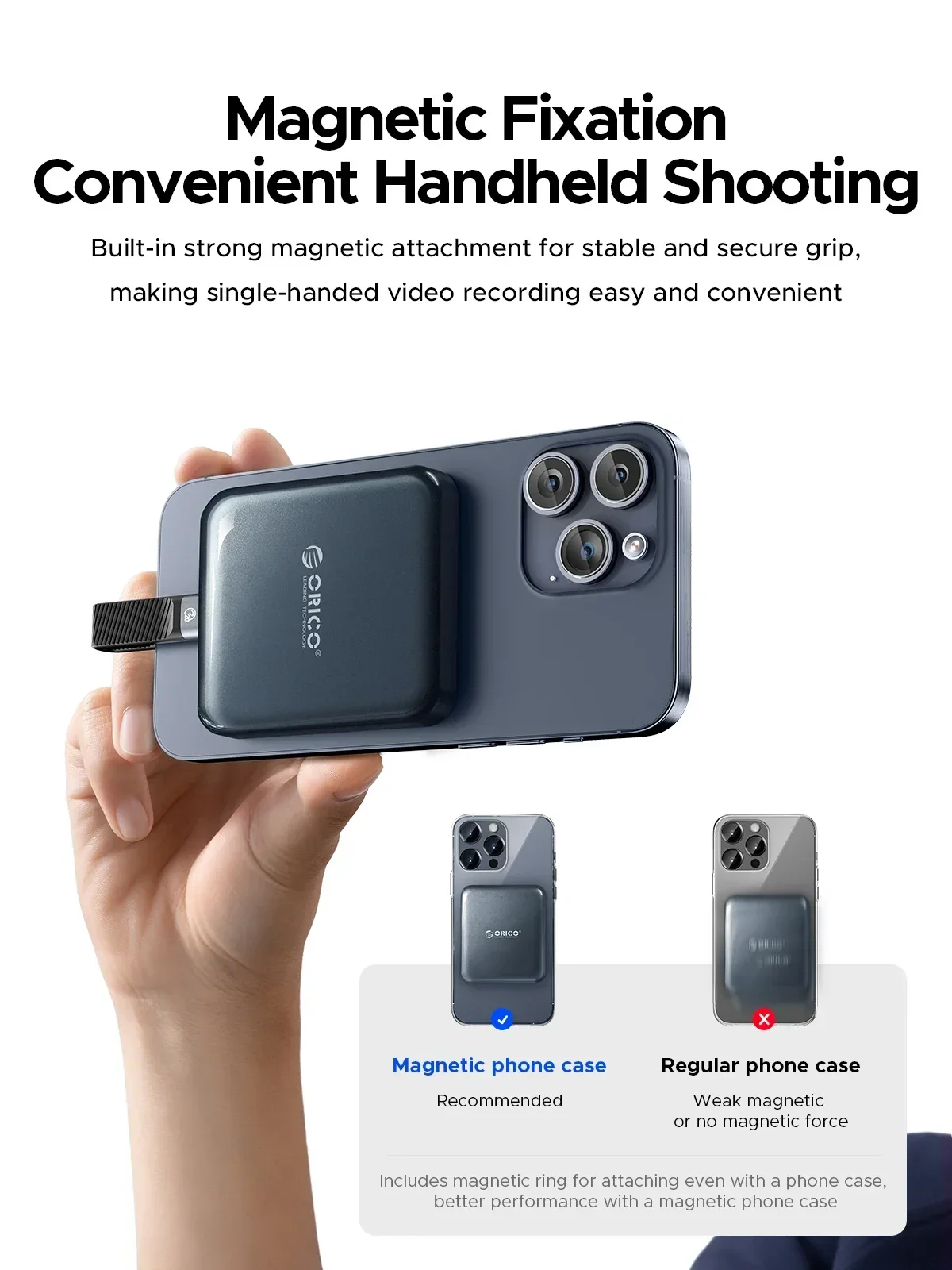 ORICO SSD portátil magnético 512GB/1TB almacenamiento 20Gbps tipo C unidad de estado sólido externa para iPhone 2000MB/S 4K ProRes HDR Video - imagen 5