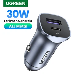 UGREEN Cargador de Coche USB-C Carga Rápida PD