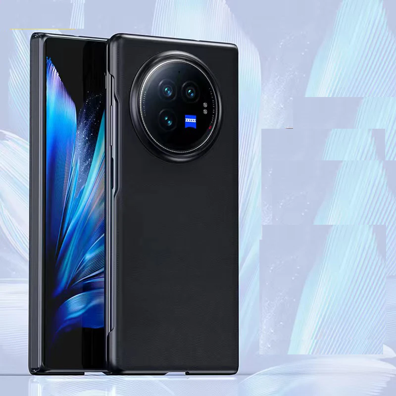 Vivo X Fold 3 Pro funda de cuero PU soporte de Metal ultrafino funda protectora de PC para teléfono móvil Vivo X Fold3 Pro - imagen 4