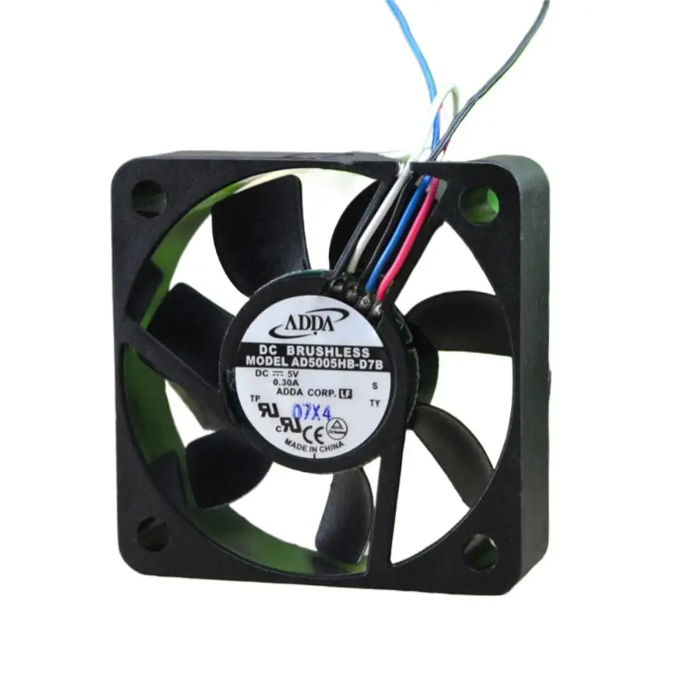 Ventilador de 50 mm CC 5 V para ADDA AD5005HB-D7B 5015 0.30A 5 CM PWM Refrigeración - imagen 2