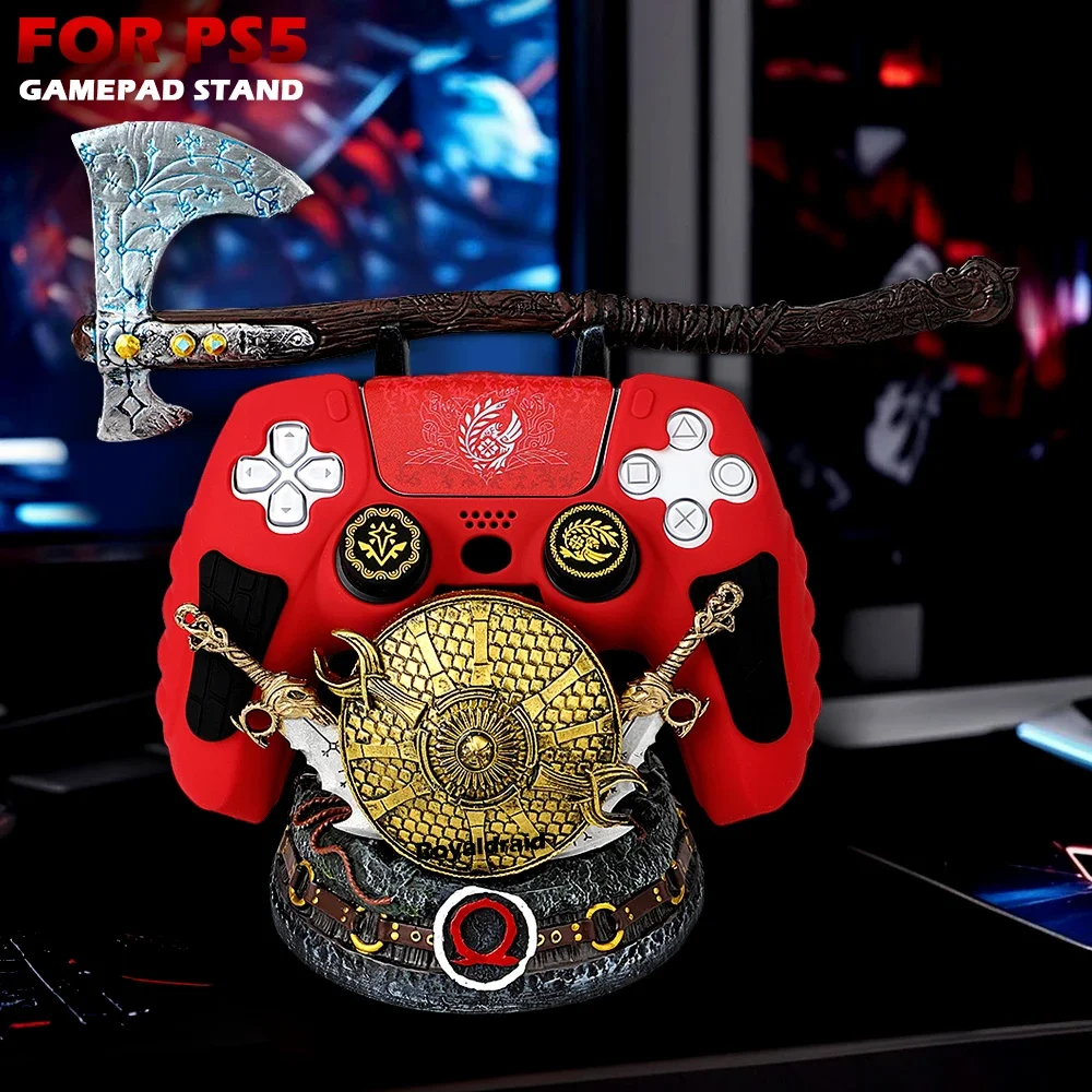 Nuevo soporte creativo para controlador de juegos God War, soporte de decoración de escritorio para PS5/PS4/XBOX/Switch, soporte para mango de juego