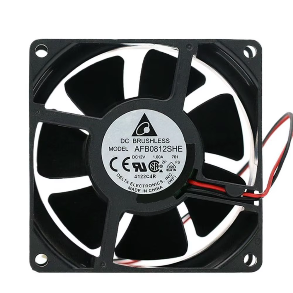Delta AFB0812SHE Ventilador 80mm 12V 5000RPM Refrigeración PC - imagen 3