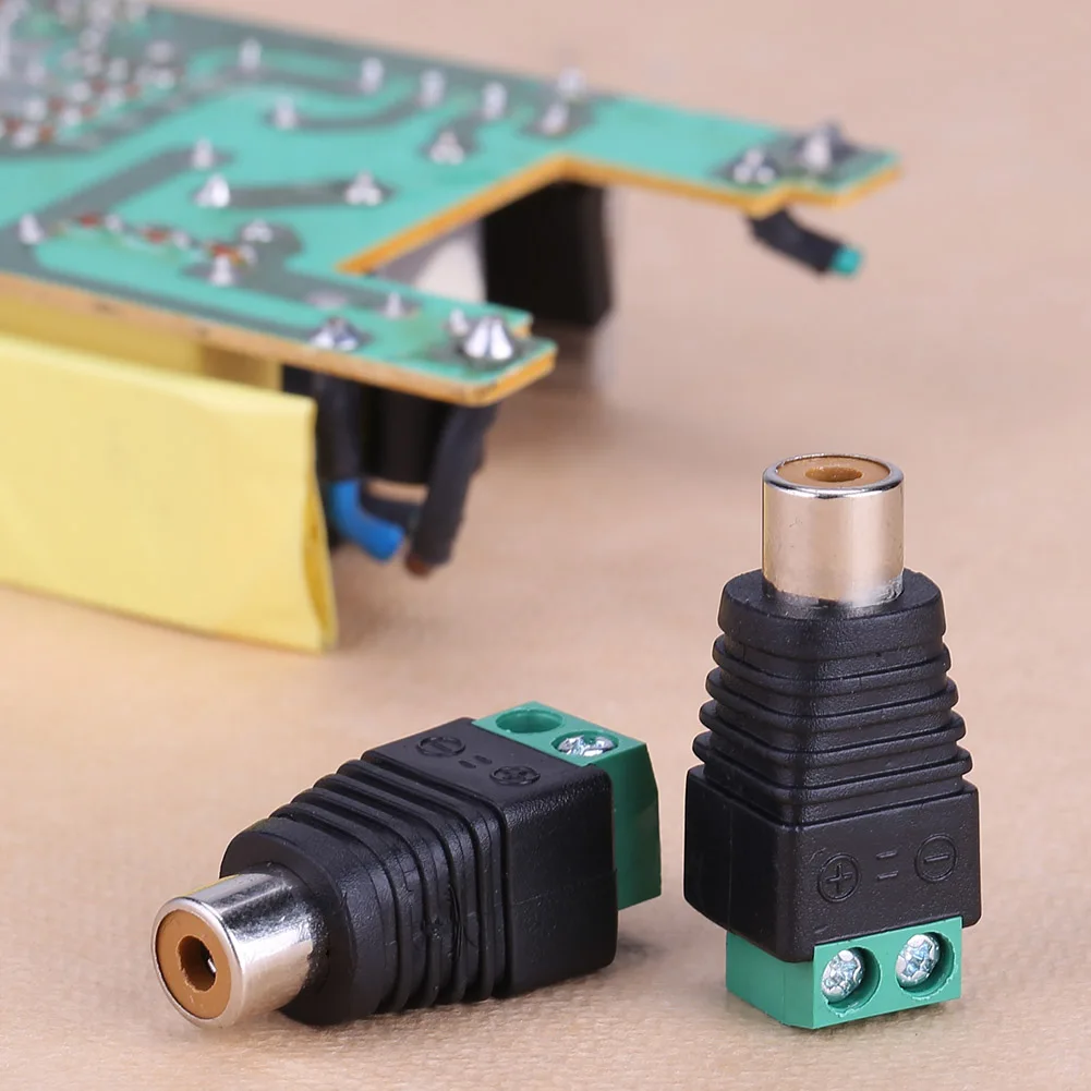 Cable de altavoz de 2 piezas a macho de Audio, conectores RCA, adaptadores, enchufe Jack - imagen 3