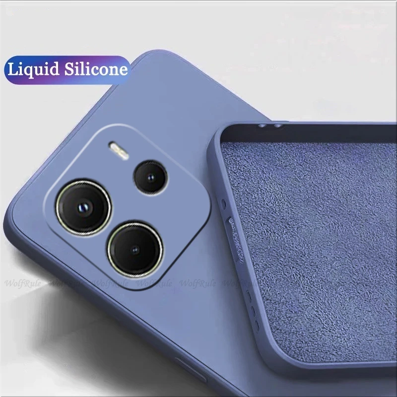 Para Redmi Note 14 5G funda Xiaomi Redmi Note 14 Pro Plus Capa a prueba de golpes Original parachoques trasero TPU Fundas suaves Redmi Note 14 - imagen 3