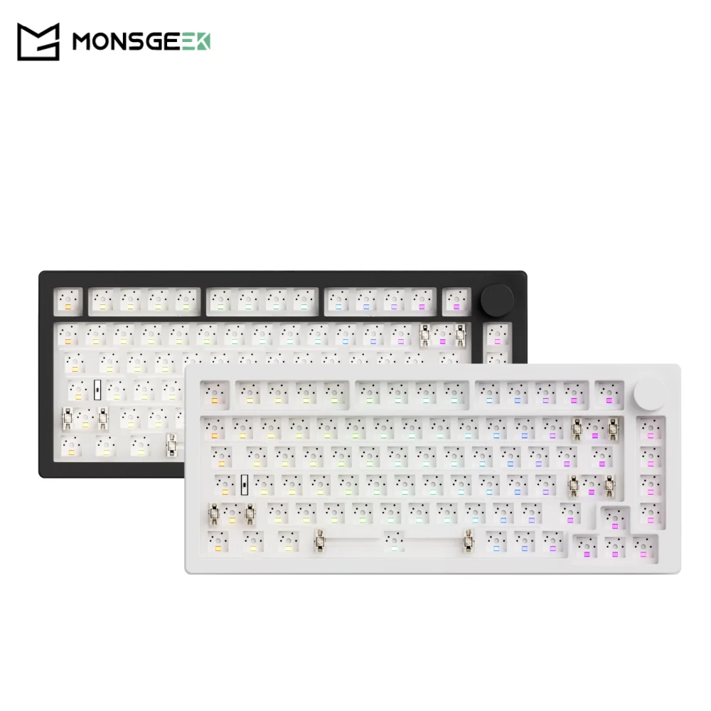 Akko MonsGeek M1 V5 teclado mecánico multimodo Barebone Kit a través de 75% 3/5 pines personalizado intercambio en caliente RGB junta de desmontaje rápido