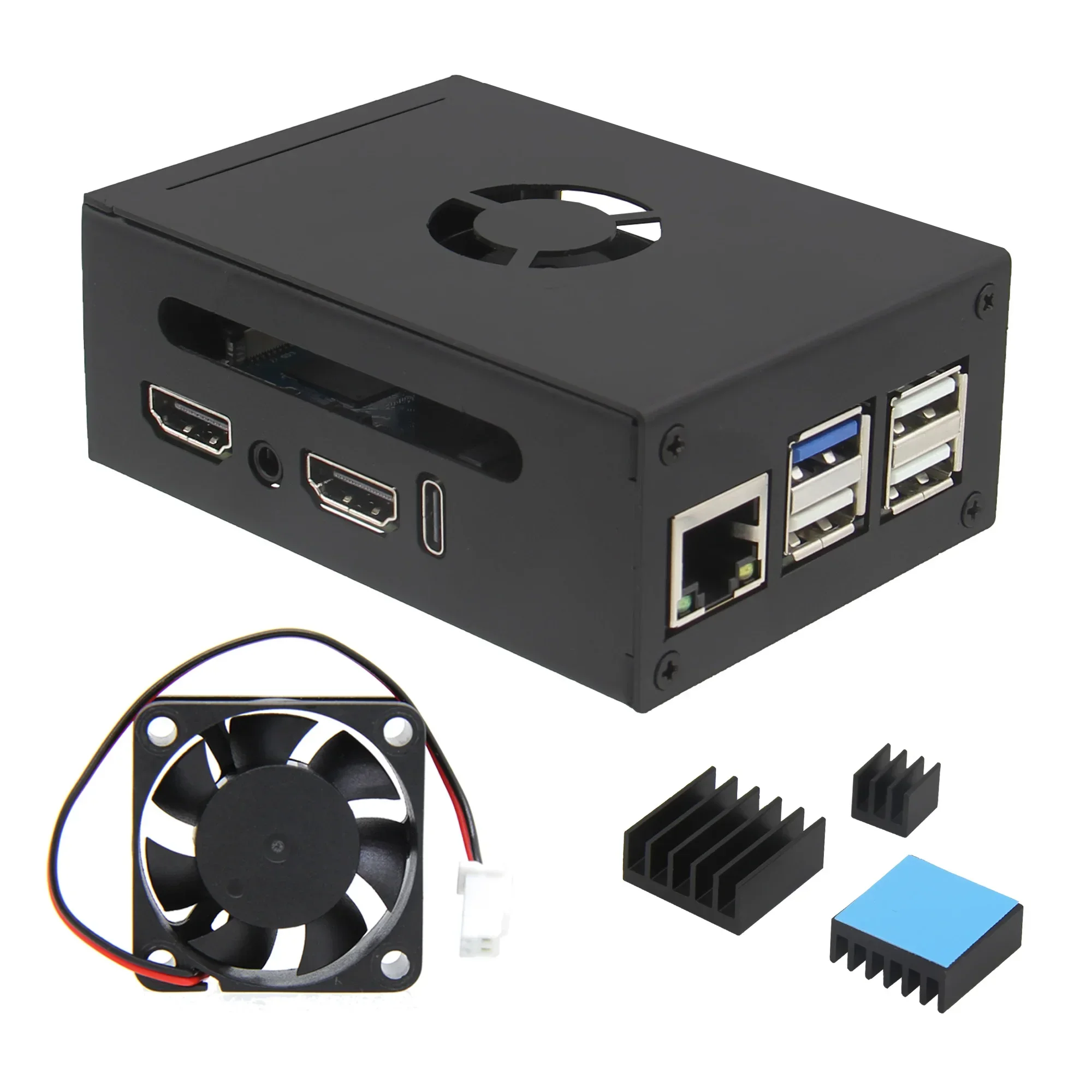 Caja Ultra Metálica Naranja Pi 5 Pro / 5 Max / 5 N515 - imagen 2