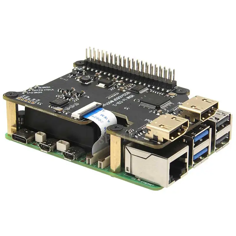 X1301 Raspberry Pi 5 HDMI a CSI-2 Shield 1080P@60fps y audio y vídeo también para 4B/3B - imagen 4