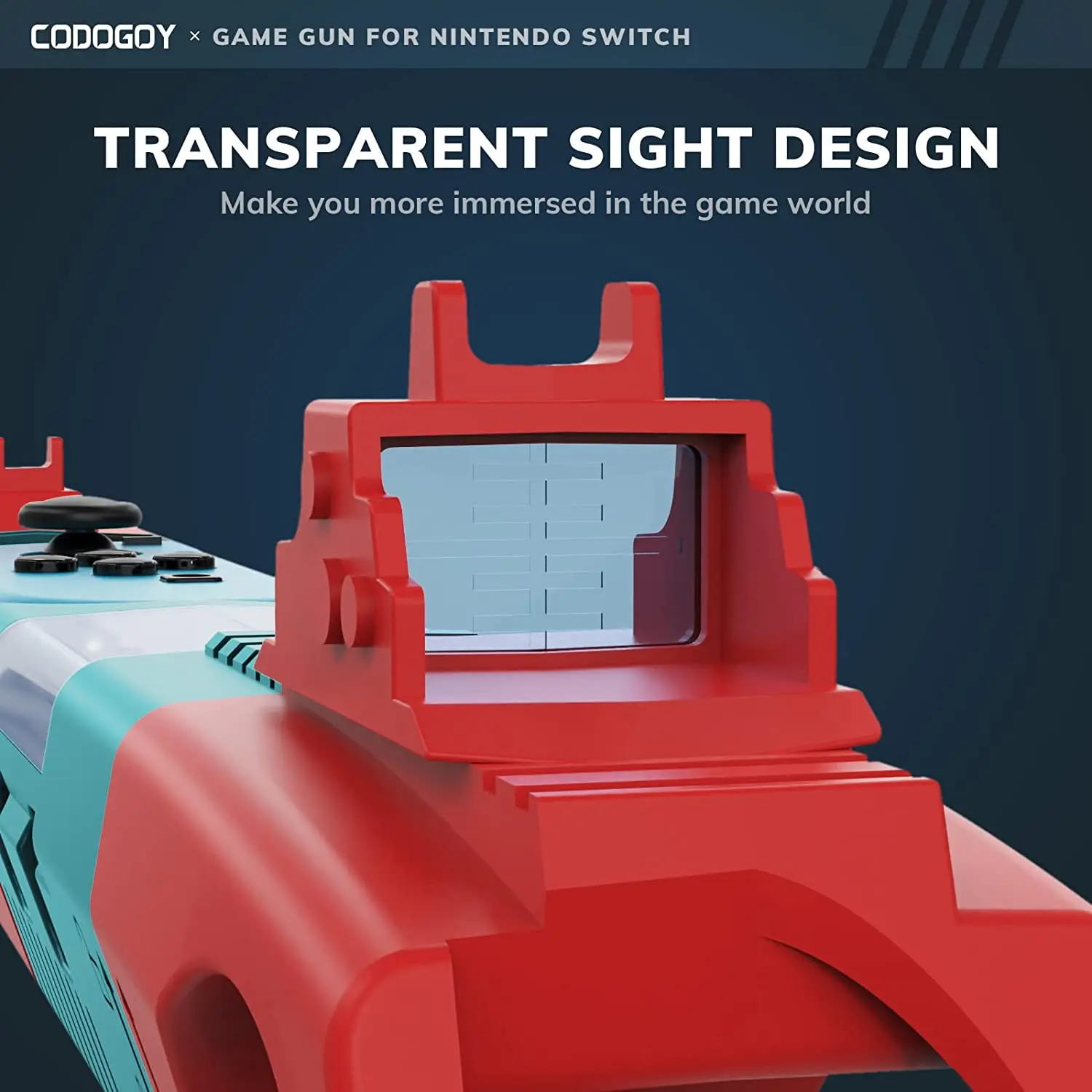 Controlador de pistola de juego de disparo, Compatible con Switch/Switch OLED Joy-Con, controlador de movimiento de agarre manual para juego de disparo, 1 ud. - imagen 4