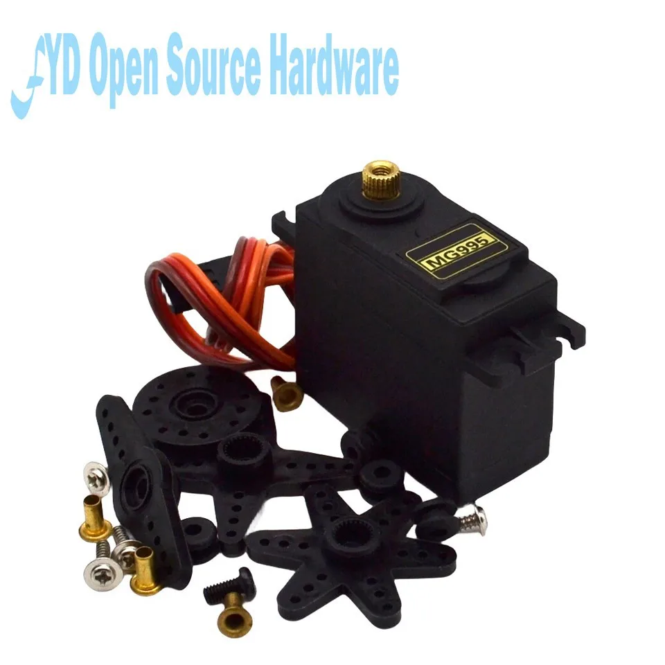 Engranaje de dirección estándar de Metal, Robot Digital de 180 ° y 360 °, 20KG, MG996R, MG946R, MG995 - imagen 2