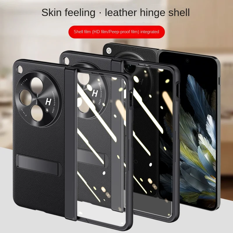 Funda de piel sintética para OPPO Find N3, cubierta protectora magnética con soporte para pantalla de vidrio, carcasa completa - imagen 2