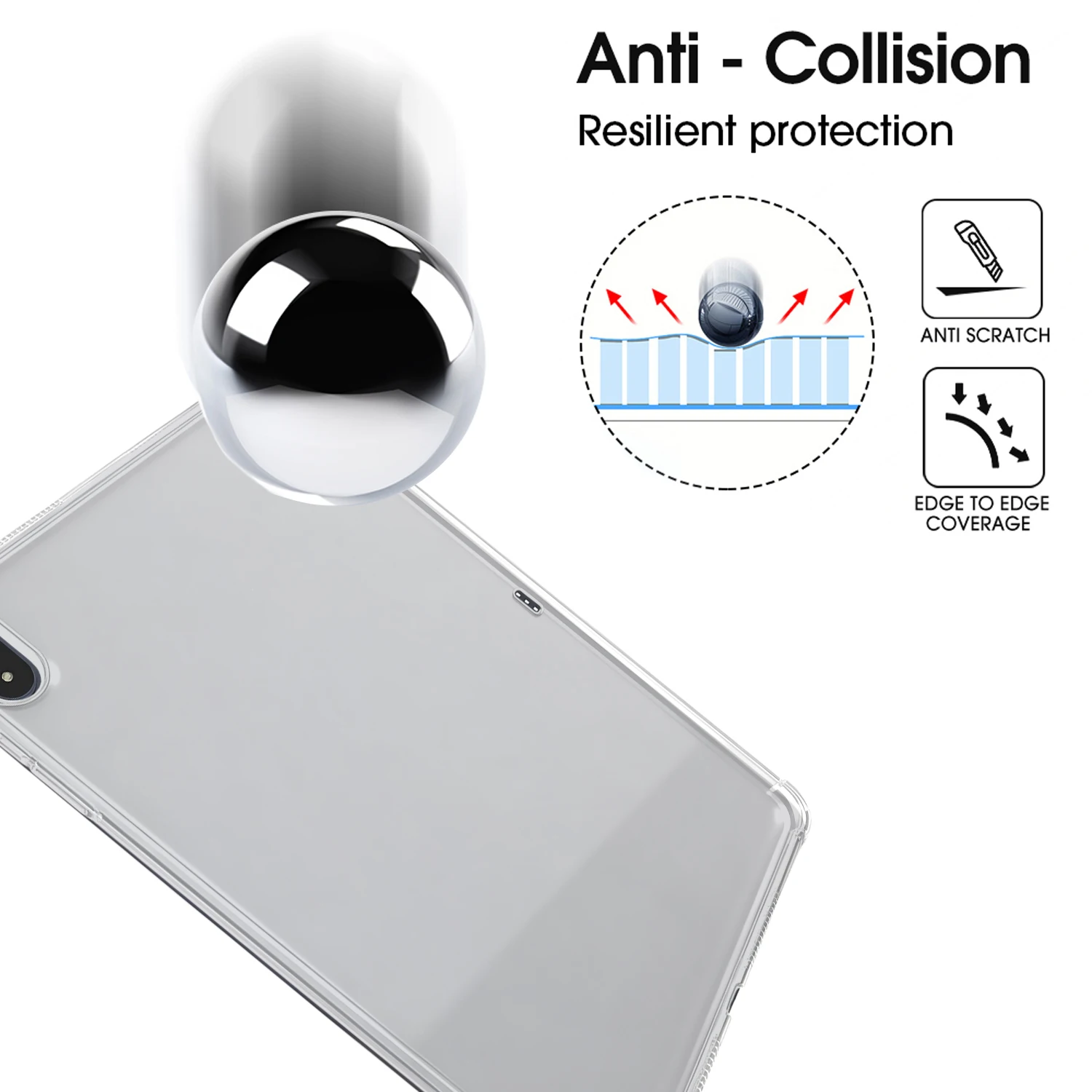 Funda protectora transparente de TPU suave para tableta OnePlus Pad 3/Pad2 Pro/Pad4 13,2 pulgadas cubierta protectora a prueba de golpes carcasa transparente - imagen 3