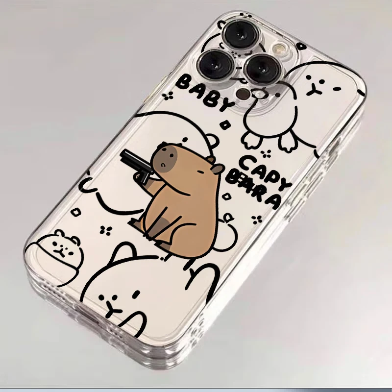 Caypabara divertida funda de teléfono suave para iPhone 12 Mini 16e 7 8 13 12 11 Pro MAX XR 16 15 14 Plus - imagen 4