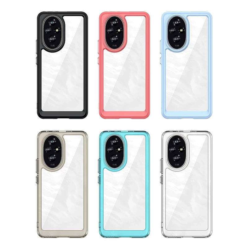 Funda para Honor 200 Honor 200 5G, cubierta trasera a prueba de golpes, color transparente, Fundas para Huawei Honor 200 - imagen 3