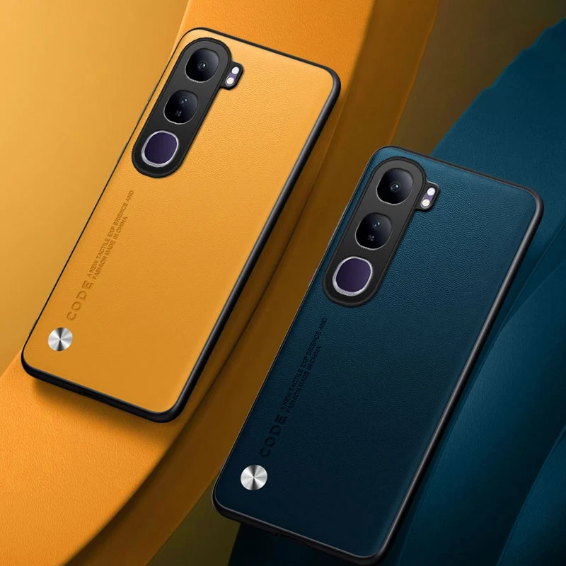 Funda de cuero PU de lujo para Vivo V40 Lite 4G, funda trasera de silicona mate a prueba de golpes, funda de teléfono de protección completa para Vivo V40 Lite 5G - imagen 3