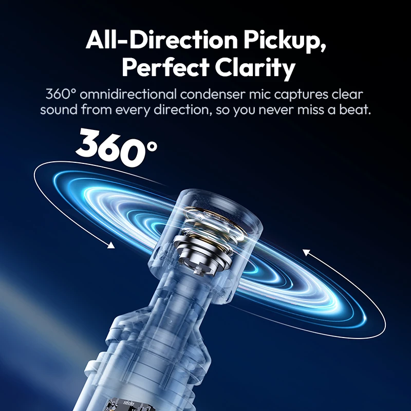 Ulanzi AM23 Mini micrófono tipo C micrófono ultracompacto para grabación de vídeo Vlog transmisión en vivo 360 °   Micrófono de condensador omnidireccional - imagen 4