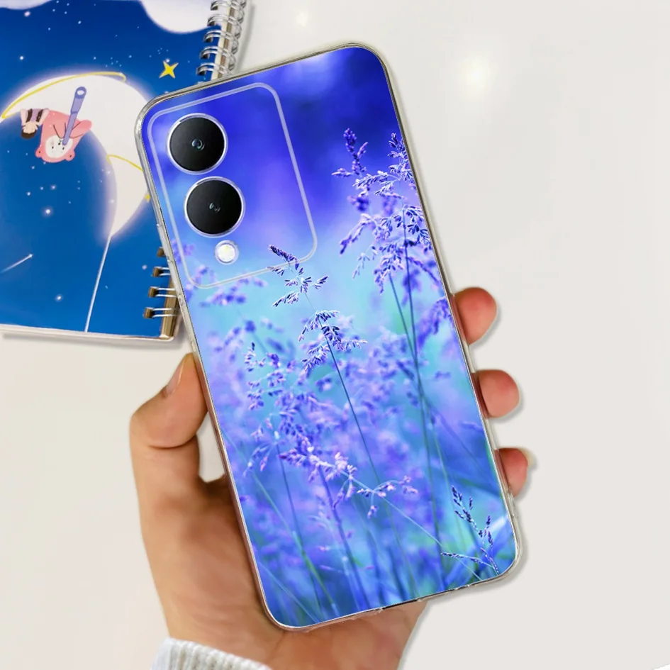 Funda trasera de silicona transparente para Vivo Y17s 2023, Protector de gato encantador, parachoques suave para Vivo Y17s 4G Y 17s VivoY17s - imagen 2