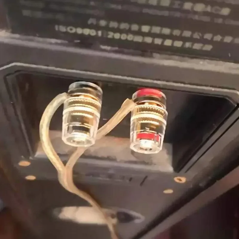 Terminal de altavoz chapado en oro, poste de encuadernación de 4mm, conector de amplificador de baja frecuencia para altavoces, 4/8 Uds. - imagen 5