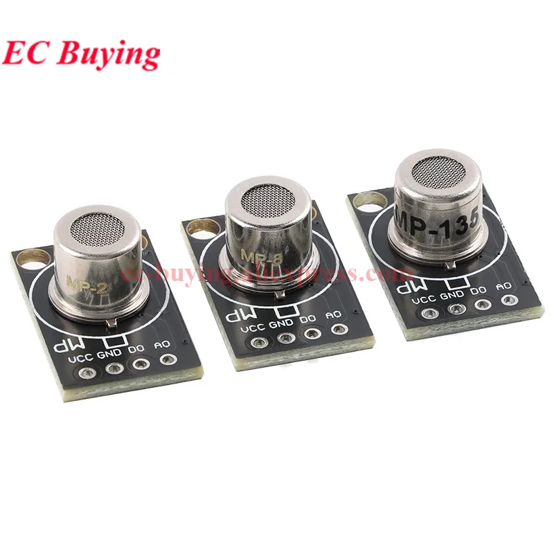 MP-135 MP503 MP-2 MP-4 MP-3B MP-5 MP-8 Módulo de sensor de gas de detección de calidad del aire MQ 2 135 4 8 5 3 Mini placa de detección de combustible - imagen 3
