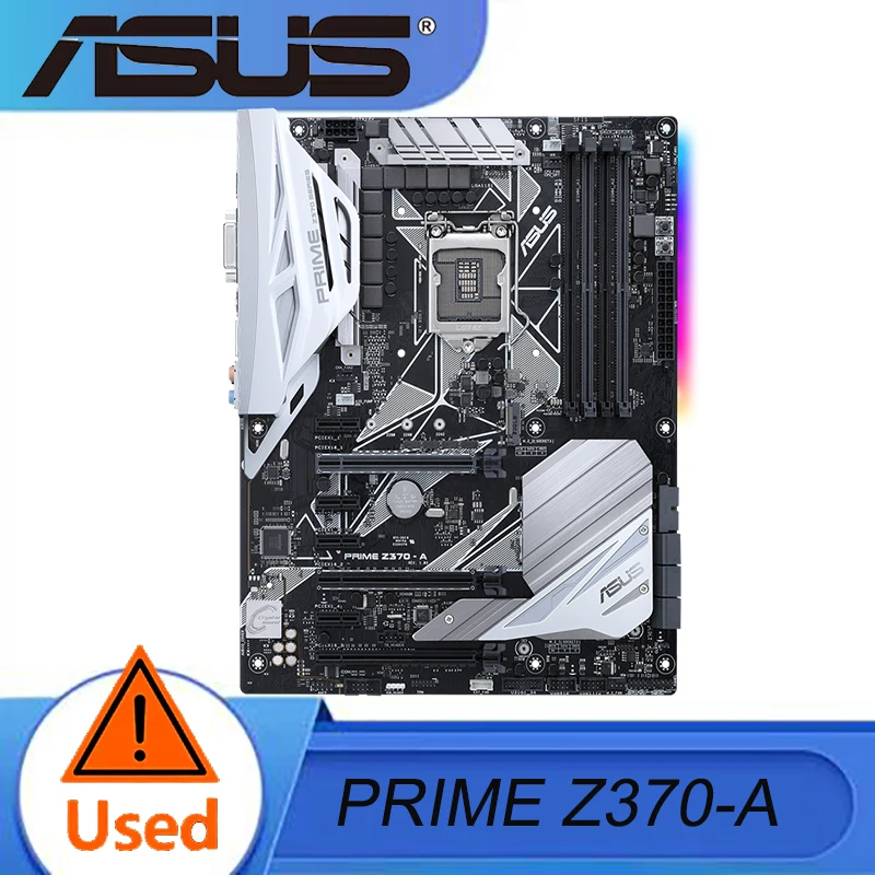 Placa base ASUS PRIME Z370-A LGA1151 DDR4 DP HDMI DVI M.2 USB 3,1 Z370 ATX con USB 3,1 para procesador Intel Core de 8. a generación