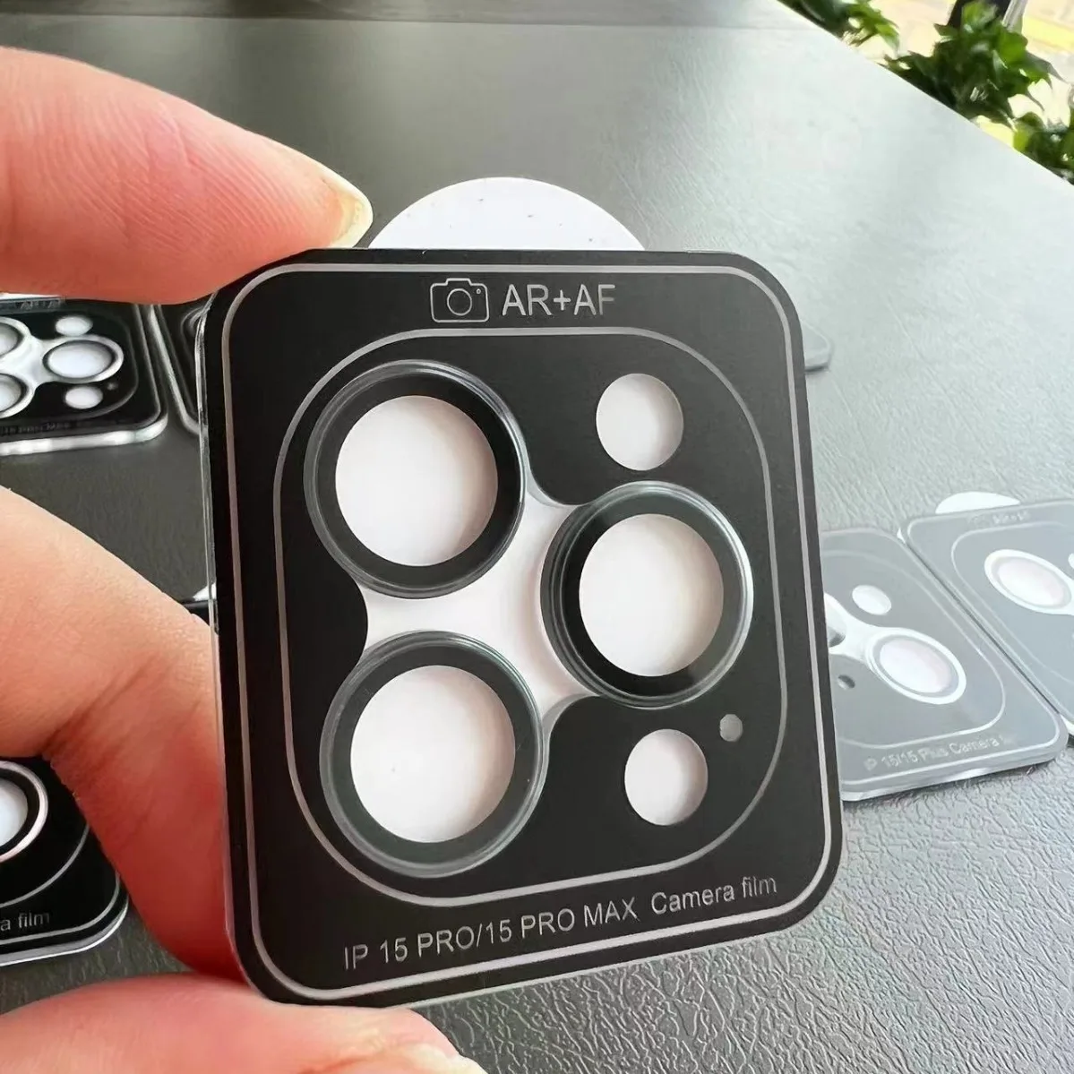 Protector de cámara para iPhone 17 Pro Max Air 16 15 14 13 Mini anillo de Metal tapa brillante película protectora de lente de cámara - imagen 4