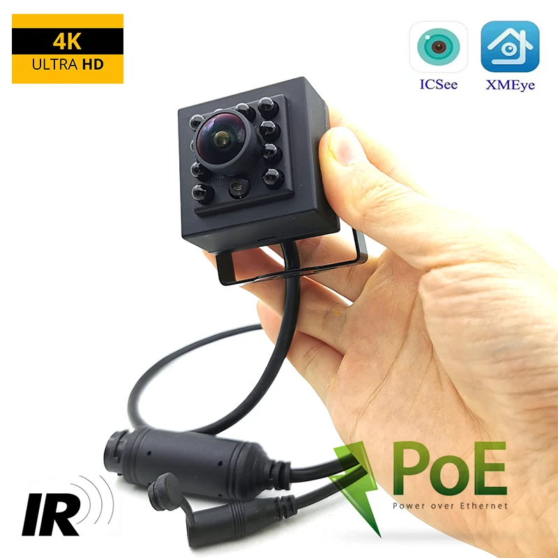 Cámara Ip POE para uso en coche, 4K Ultra HD Dispositivo de seguridad, P2P, 4MP, 5MP, 8MP, 940nm, IR, Led, nocturna, CCTV