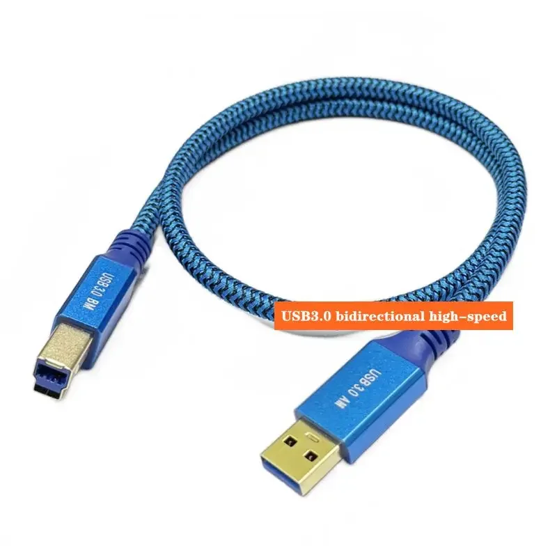 Cable de datos de impresora USB 3,0 A macho A B macho, ordenador de cobre puro, transmisión de alta velocidad, conexión de ordenador, puerto cuadrado de 0,3 m-3m - imagen 3