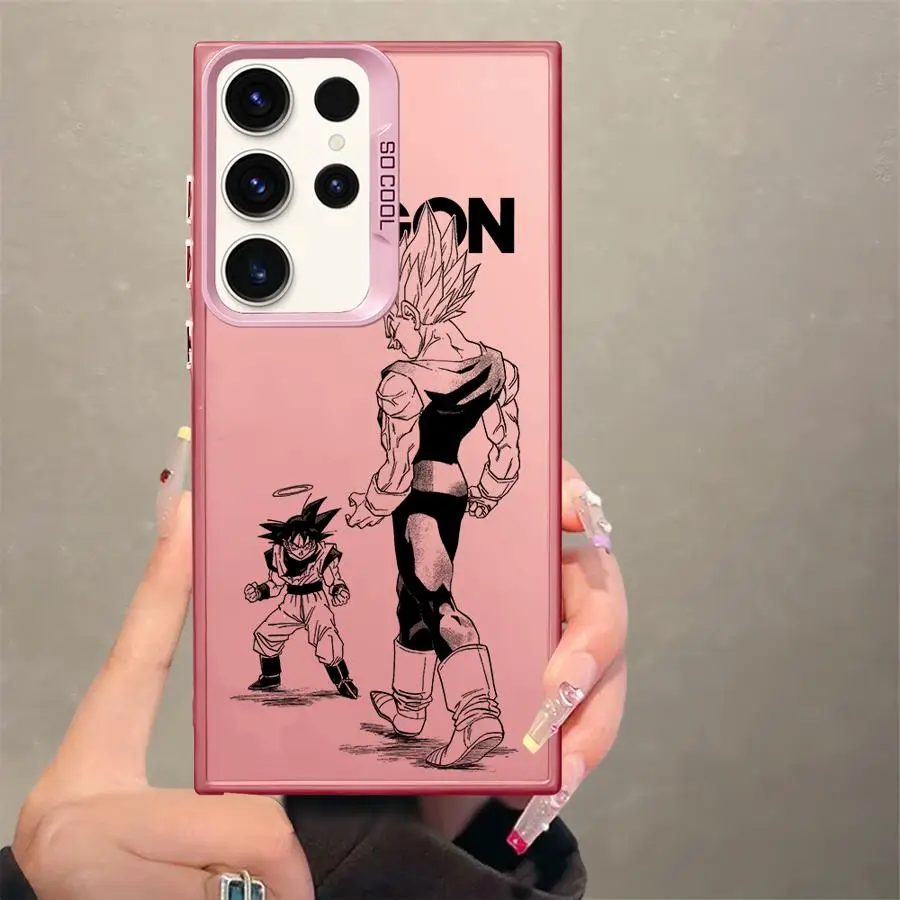 Funda trasera de teléfono para Samsung Galaxy Note 20 Ultra S21 S20 Plus S23 S23 S24 FE S22 S25 guapo Dragon Ball Goku - imagen 5